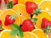 پرتقال-توت فرنگی